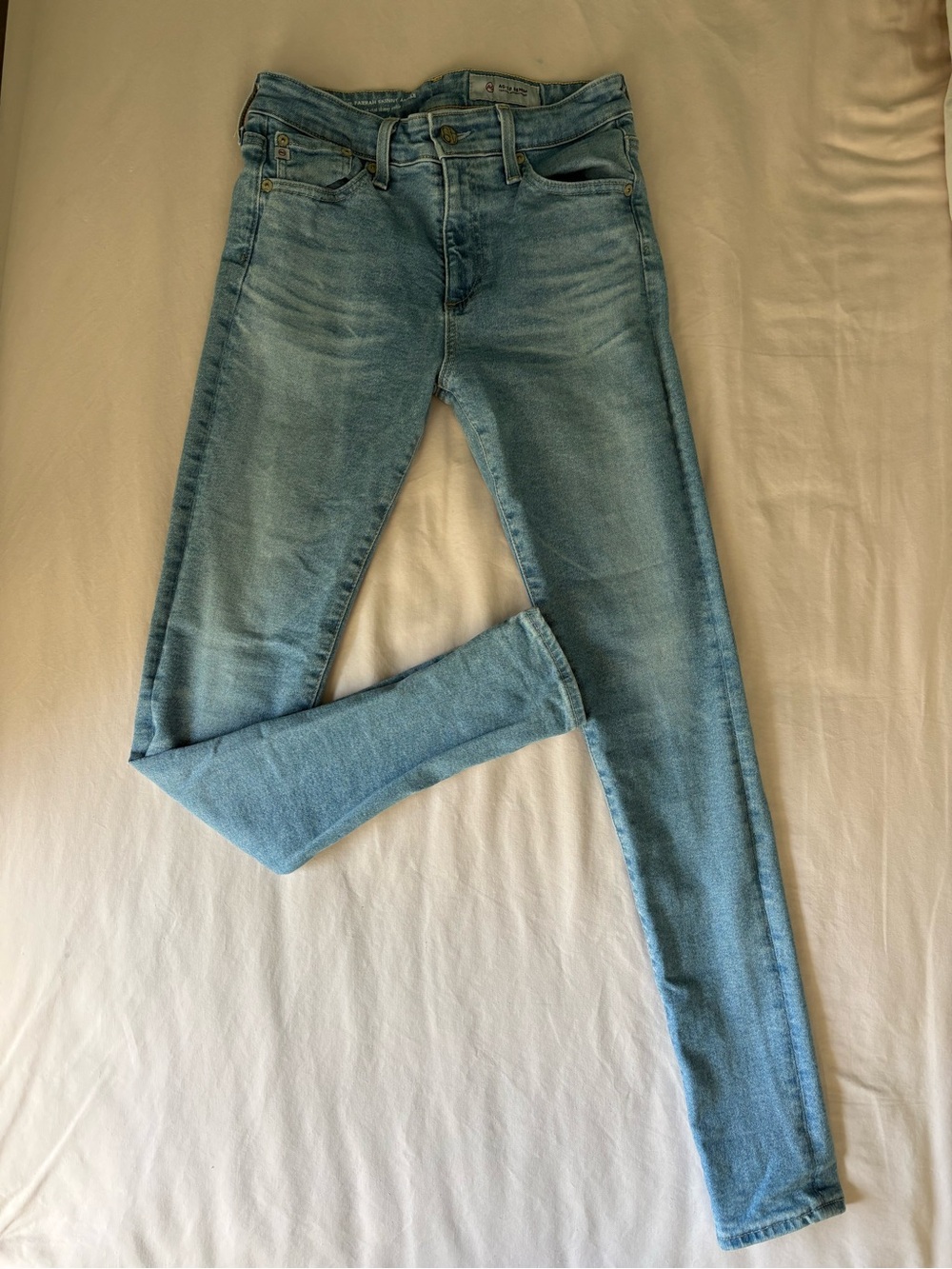 Ag Adriano Goldschmied Light Blue Skinny Jeans